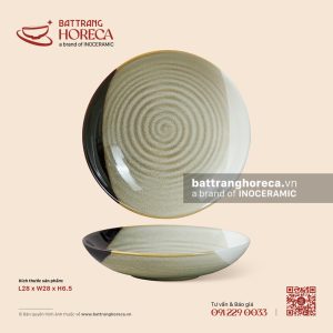 Bát salad tròn 28cm - Địa Nhã - Men hoả biến