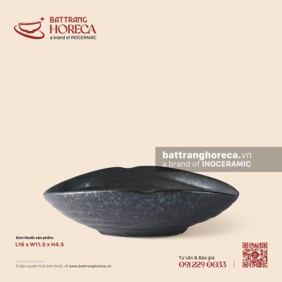 Bát sò 16 x 11,5cm – Thiết Huyền – Men hoả biến