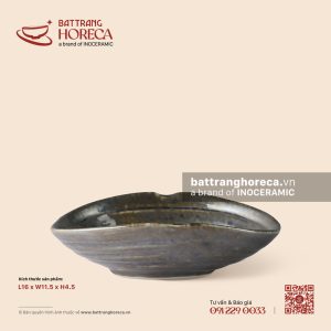 Bát sò 16 x 11,5cm - Huyền Kim - Men hoả biến