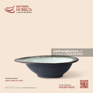 Bát trứng (bầu dục vành) 19.5 x 14.5cm - Băng Dạ