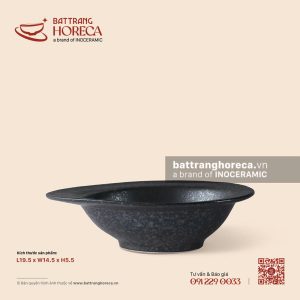 Bát trứng (bầu dục vành) 19.5 x 14.5cm - Thiết Huyền
