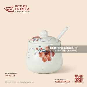 Bình đường bầu 8cm - Hoa Ban