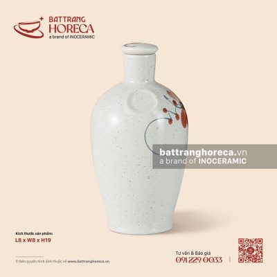 Bình (nậm) rượu H19 – Hoa Ban – Men tấm