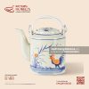 Bộ ấm tích - Ô Kê - Men ngà
