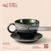 Cốc capuchino quai tròn 13 x 9cm - Dưa Hấu