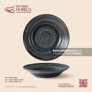 Đĩa 2 lá sâu lòng - Huyền Dạ - Men hoả biến
