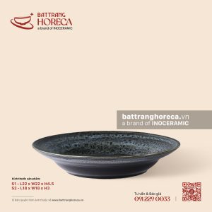 Đĩa 2 lá sâu lòng - Huyền Dạ - Men hoả biến