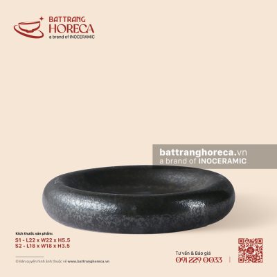 Đĩa bánh giầy – Thiết Huyền – Men hoả biến