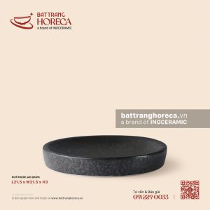 Đĩa bánh giày phẳng 21,5cm - Thiết Huyền
