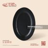 Đĩa bầu dục lá - Thiết Huyền - Bát Tràng Horeca Đĩa bầu dục lá - Thiết Huyền