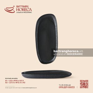 Đĩa bầu dục lệch - Thiết Huyền - Men hoả biến