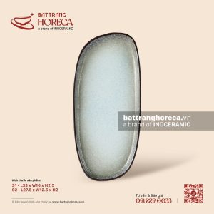 Đĩa bầu dục lệch - Băng Dạ - Men hoả biến