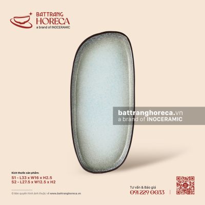 Đĩa bầu dục lệch – Băng Dạ – Men hoả biến