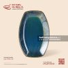 Đĩa bầu dục (oval) bo cạnh 22 x 15cm - Lam Hải