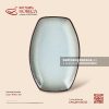 Đĩa bầu dục (oval) bo cạnh 22 x 15cm - Băng Dạ - Bát Tràng Horeca Đĩa bầu dục (oval) bo cạnh 22 x 15cm - Băng Dạ