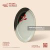 Đĩa bầu dục (oval) gờ - Hạ Liên - Bát Tràng Horeca Đĩa bầu dục (oval) gờ - Hạ Liên