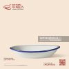 Đĩa bầu dục (oval) sâu lòng 24 x 16cm - Lam Ngư