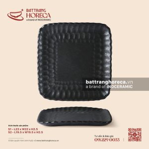 Đĩa bích quy - Thiết Huyền - Men hoả biến