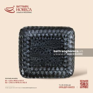 Đĩa bích quy - Huyền Dạ - Men hoả biến