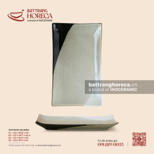 Đĩa chữ nhật ảo - Địa Nhã - Men hoả biến
