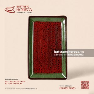 Đĩa chữ nhật ảo - Dưa Hấu