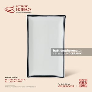 Đĩa chữ nhật ảo - Tịnh Tuyến - Men ngà