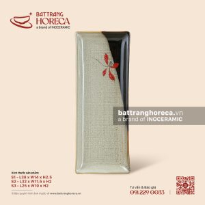 Đĩa chữ nhật dài - Hạ Liên
