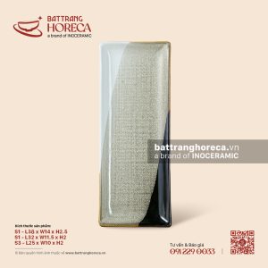 Đĩa chữ nhật dài - Địa Nhã