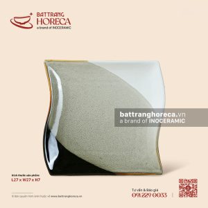 Đĩa dải lụa 20.5 x 20.5cm - Địa Nhã