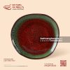 Đĩa dẹp méo - Dưa Hấu - Men hỏa biến