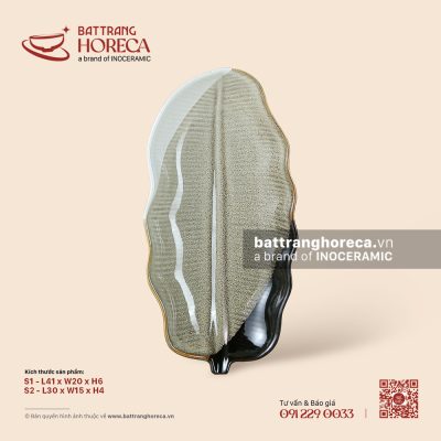 Đĩa lá chuối – Địa Nhã – Men hoả biến