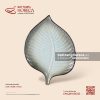 Đĩa lá trầu 26 x 20cm - Băng Dạ - Men hoả biến