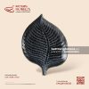 Đĩa lá trầu 26 x 20cm - Huyền Dạ - Men hoả biến