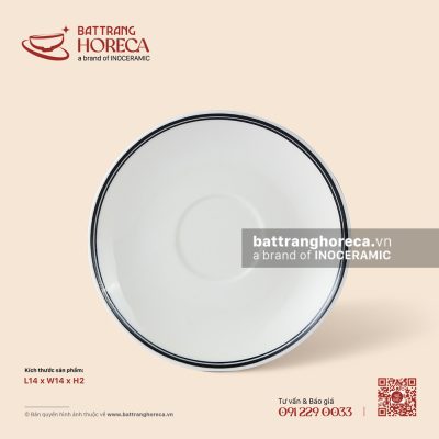 Đĩa lót 14cm – Tịnh Tuyến – Men ngà