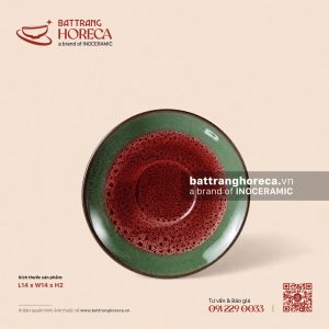 Đĩa lót chén 14cm - Dưa Hấu
