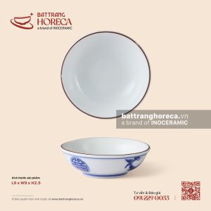 Đĩa muối 9cm - Thọ Đào - Men trắng