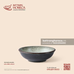 Đĩa muối 9cm - Băng Dạ - Men hoả biến