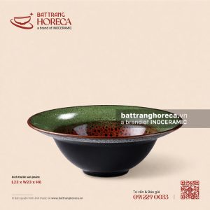 Đĩa sâu nón 23cm - Dưa Hấu