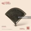Đĩa quạt 28 x 24cm - Huyền Kim - Men hoả biến