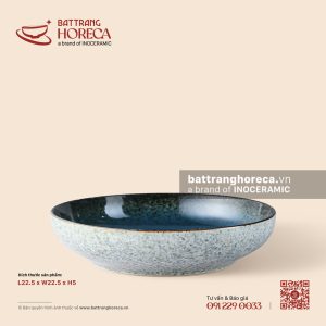 Đĩa salad sâu 22,5cm - Lam Hải