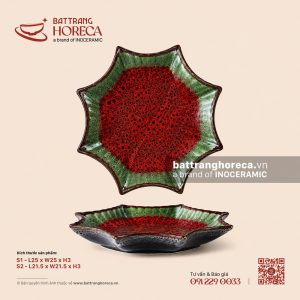 Đĩa sao - Dưa Hấu - Men hoả biến