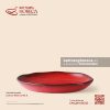 Đĩa sâu lòng vành lượn 24.5cm - Hồng Ngọc (Ruby) - Men hoả biến - Bát Tràng Horeca Đĩa sâu lòng vành lượn 24.5cm - Hồng Ngọc (Ruby) - Men hoả biến