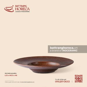 Đĩa sâu nón 23cm - Huyết Mộc