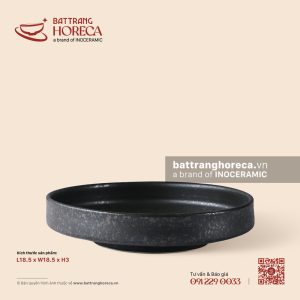 Đĩa sâu thành cao 18,5cm - Thiết Huyền