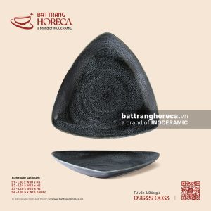 Đĩa tam giác - Huyền Dạ - Men hoả biến