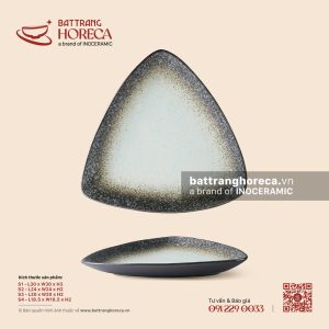 Đĩa tam giác – Băng Dạ – Men hoả biến