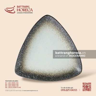 Đĩa tam giác – Băng Dạ – Men hoả biến