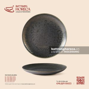 Đĩa tròn - Huyền Kim - Men hoả biến