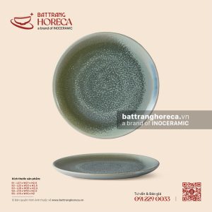 Đĩa tròn - Mộc Lâm - Men hoả biến