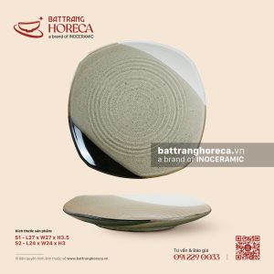 Đĩa vuông ảo - Địa Nhã - Men hoả biến